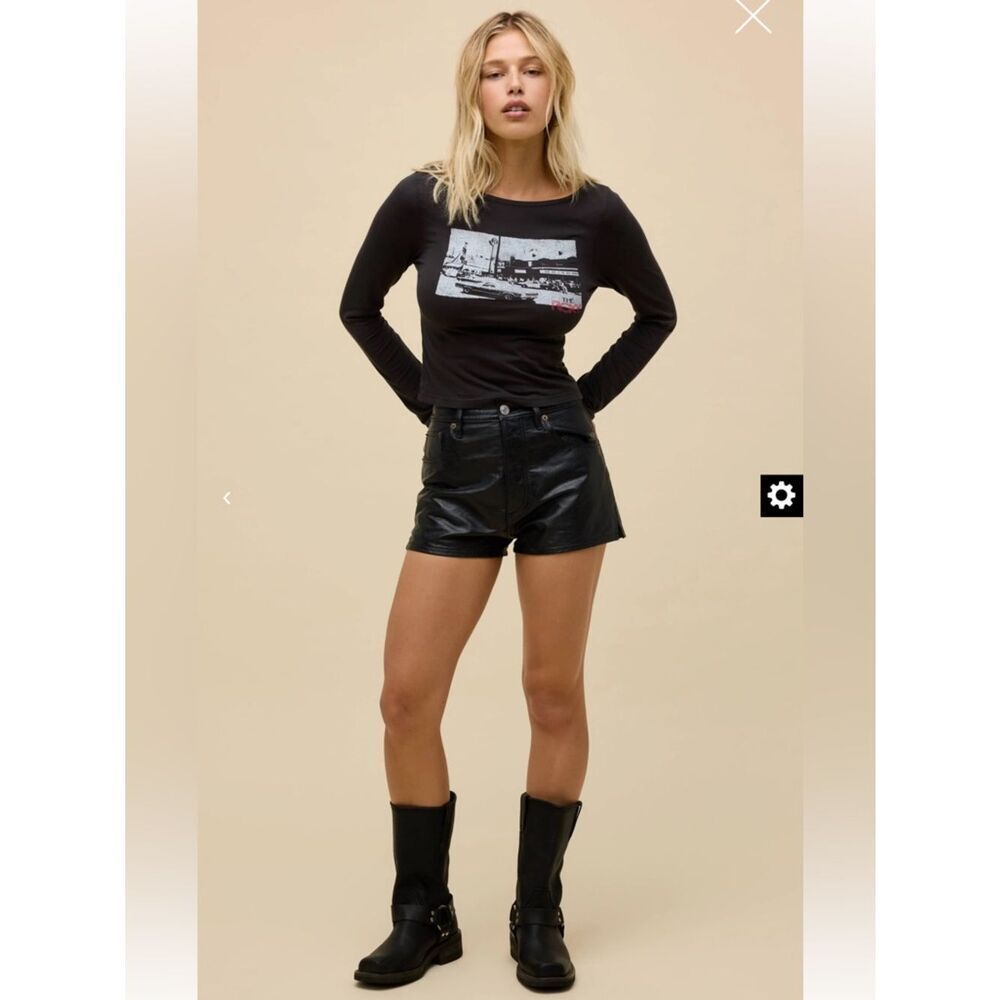 Daydreamer THE ROXY PHOTO BOATNECK LONG SLEEVE Tee shirt Small